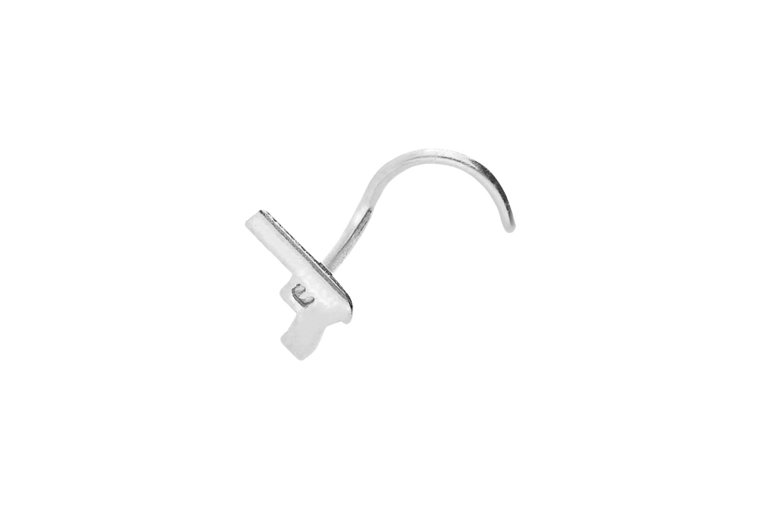 Chirurgenstahl Nasenstecker Spirale PISTOLE ++SALE++